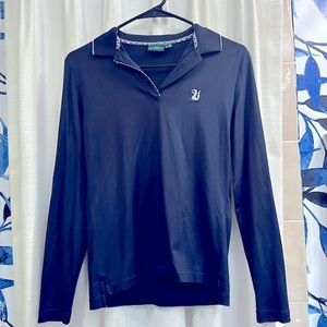 NWOT Women’s Chervo Blue Long Sleeve Polyester & Spandex Athletic Golf Shirt